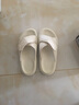达芙妮（DAPHNE）凉鞋女厚底松糕底女生学生夏季新款百搭户外外穿平底凉拖鞋 米色-163 38 标准码 实拍图