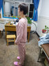 沐晴轩 睡衣女春秋冬季纯棉长袖女士家居服套装2023新款 DX141浅咖啡 M 实拍图