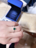 T400绿宝石戒指女925银开口求婚生日礼物520情人节礼物送女友 实拍图