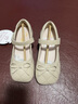 百丽（Belle）童鞋女童黑皮鞋小童学步鞋幼童宝宝鞋春秋儿童时尚单鞋软底公主鞋 米色(奶油米) 29 实拍图