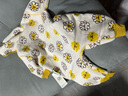 Mini Balabala迷你巴拉连体衣秋宝宝萌趣双面穿毛绒爬服 咖白色调00351 80cm 实拍图
