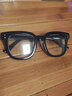 酷视明（KUSHIMING）黑框眼镜男款大粗框韩版潮可配度数近视防蓝光眼睛框镜架平光镜女 经典黑框（防蓝光） 实拍图