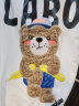 LALABOBO设计感夏季新款小熊刺绣宽松显瘦T恤女闺蜜装韩版短袖L21B-WSDT42 米白 S 建议115-130斤 晒单实拍图