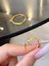 中国黄金（CHINA GOLD）黄金戒指男女足金莫比乌斯托帕石情侣对戒情人节生日礼物送男女友 【只为你闪亮】莫比乌斯【女戒】约1.5g+品牌礼盒 实拍图