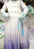 姣霓冰雪奇缘2艾莎公主的衣服爱莎披风儿童礼服COS演出服童装连衣裙 渐变色可拆拖尾（店长推荐） 120 晒单实拍图