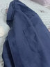 万派摩高棉质长袖纯色牛津纺春秋款中青老年宽松休闲有口袋男士衬衫 藏青 5XL 44 建议170-190斤 实拍图