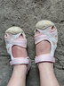 悍途（HUMTTO）夏季新款沙滩凉鞋户外徒步休闲运动包头凉鞋轻便防滑涉水溯溪鞋 白/冰粉-女 39 实拍图