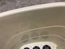 SCP 【德国品牌】德莱宝足浴盆全自动按摩泡脚桶泡脚盆加热洗脚盆电动足浴桶足疗盆-A8M8 浅灰 M8高桶熏蒸冲浪款（漏保） +护膝管 实拍图