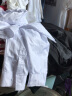 卡度顿夏季短袖衬衫男韩版修身大码青少年商务休闲白衬衣职业装工作服 白色 3XL 实拍图