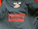 Levi's【全新升级】李维斯2024春夏新版情侣同款短袖T恤logo印花简约 藏蓝色0002 XXL 实拍图