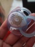汤美星（Tommee Tippee）汤美星安抚奶嘴原装高透圆头夜光手柄助入睡0-6月婴儿 紫 晒单实拍图