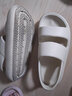 优调 凉鞋女厚底踩增高踩屎感防滑防臭外穿户外沙滩鞋夏季 白色 37 (235mm) 实拍图