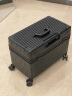 USHOW  TRAVEL德系工艺PC箱铝框拉杆旅行箱摄影工具箱航空机长箱男女行李密码箱 黑色直角款 20英寸（带内胆） 晒单实拍图