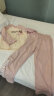 猫人（MiiOW）【A级防螨抗菌纯棉】女士睡衣女撞色英文印花可外穿家居服粉色M 晒单实拍图