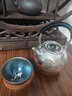 铸荣堂银壶纯银手工999足银烧水壶一张打锤纹茶壶家用煮茶壶泡茶壶防烫 腊梅镀金银壶（约495克 ） 800ml 实拍图