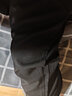 左斯客休闲裤男士夏季冰丝薄款夏天工作裤男宽松松紧腰运动百搭长裤 薄款918黑色 XL 实拍图