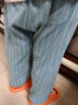 Classic Teddy童装儿童裤子男女童防蚊裤宝宝长裤中小童运动休闲长裤 印标竖条蓝灰 110 实拍图