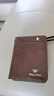 英伦保罗卡包男士多卡位真皮大容量驾驶证皮套防盗刷卡套新年礼物男送男友 枣红色平纹 实拍图