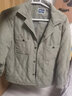 马登工装双面桃皮绒棉服外套男菱格锁绒棉衣夹克加厚保暖上衣秋冬装 军绿色 L 实拍图
