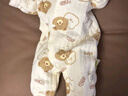 婧麒（JOYNCLEON）新生婴儿衣服秋冬季初生宝宝连体衣纯棉夹棉加厚哈衣爬服冬装 童趣屋 73cm 实拍图