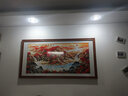 名人字画山水画国画靠山招财画鸿运当头聚宝盆办公室挂画新中式客厅装饰画 鸿运当头-A款 实木框168*88厘米 实拍图