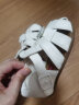 卡特兔儿童凉鞋夏季女宝宝公主鞋男婴童包头软底学步鞋 xz36白色13.5cm 实拍图
