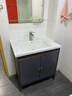 DAFIFY落地智能浴室柜陶瓷一体盆洗手盆柜组合卫生间洗脸盆阳台洗漱台池 绅士灰大门70cm 实拍图