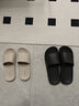 远港EVA拖鞋女夏季踩屎感室内家居家用浴室洗澡防滑防臭情侣凉拖鞋男 灰褐色 39-40 【标准码】 实拍图