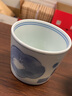 光峰 日式茶杯日本进口茶具陶瓷品茗杯功夫茶杯单杯主人杯180ml家用小茶杯子 蓝彩-方格兔子 实拍图