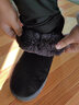 京策雪地靴男皮毛一体春季保暖面包大棉鞋情侣加绒加厚防滑东北老北京 100灰色绒面 41 实拍图