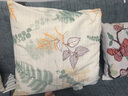 钟爱一生 抱枕靠垫含芯腰靠办公午睡枕沙发靠枕家用提花卡通风格 花枝蝴蝶 45cm*45cm 含枕芯 实拍图