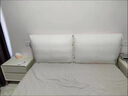 造木田园 意式轻奢真皮床主卧床侘寂风极简1.5米1.8米双人床网红软靠婚床 单床(全实木框架，无床垫) 1500mm*1900mm  框架结构 实拍图