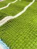 优悦居球球线盖毯diy解闷手工毯子织毛毯毛线团球粗毛线编织坐垫材料包 乳白+浅灰50*50cm织针+4团 实拍图