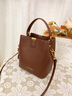 纪诗哲轻奢品牌包包女包女士水桶包手提包单肩斜挎送妈妈老婆生日礼物侈 咖啡色 38女神节妇女节礼物 实拍图