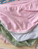 都市丽人内裤女纯棉舒适简约本命年红色短裤头中腰女士内裤4条3KHA05 实拍图