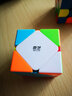 奇艺3阶镜面金字塔魔方三阶异形斜转枫叶SQ1风火轮学生儿童益智玩具 启程斜转彩色+底座 实拍图