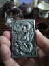 ZORRO佐罗重盔甲五面浮雕龙凤呈祥煤油防风打火机父亲节礼物实用送爸爸 古银色 实拍图