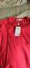 莎妮朵罗大码女装棉T恤女宽松胖mm夏装新品胖子显瘦款百搭V领上衣15799 红色15799 2XL建议120-140斤穿着 实拍图