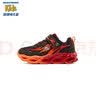Skechers斯凯奇童鞋男童闪灯鞋秋季休闲运动鞋儿童鞋开关发光潮鞋400103L 黑色/红色/BKRD 27.5 实拍图