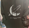 NASA GISS官方潮牌联名春秋卫衣男潮流宽松外套青少年连帽上衣 黑色 M  实拍图