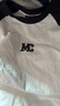 MO&Co.MC刺绣棉质宽松T恤美式复古打底衫情侣装t恤纯棉T恤摩安珂 本白色-第2批 M 165 实拍图