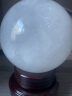 晶蕊世家天然白色水晶球摆件方解石球摆件原石打磨居家玄关办公开业送礼品 精选直径10厘米（送底座） 实拍图