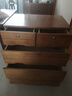 鲁菏鑫森斗柜 实木斗柜现代简约卧室客厅抽屉式收纳柜子储物柜 浅胡桃高五斗【升级带锁款】 实拍图