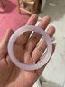 可辰可辰玉髓手镯少女款天然A货冰种玉髓紫罗兰色圆条镯子 内径58-59【适合105-120斤】 实拍图