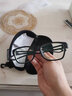 贝尔莎（bertha）篮球近视眼镜运动打足球户外骑行运动型眼镜框护目可配近视眼睛男 黑白色0度防紫外线防雾镜片 实拍图
