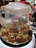 borunHOME加厚玻璃蒸煮一体茶壶煮茶器1.3L大容量蒸汽喷淋电陶炉烧水壶茶具 A款壶【1.1L】+鼓型白色炉 实拍图