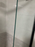 浪鲸（SSWW）钻石型弧形淋浴房隔断卫生间干湿分离浴屏玻璃平开移门砖石形浴室 铝合金/亮银1000*1000【现货】 实拍图