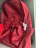 宝鸭川久玲坠感轻便尼龙双肩包运动中性青年背包男女大学生书包电脑包 酒红色 实拍图