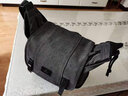 马田微单相机包帆布单肩斜跨摄影包男女加厚大容量户外防水复古文艺休闲单反背包适用佳能尼康索尼富士 升级款黑色小号 实拍图