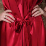 上海故事睡衣女士冰丝睡裙老婆生日礼物红品晨袍新娘结婚龙年本命年 紫粉 L（120斤以下） 晒单实拍图